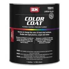 1 Gallon SEM Fade Resistant Landau Black Color Coat 15011 - Flexible Coating