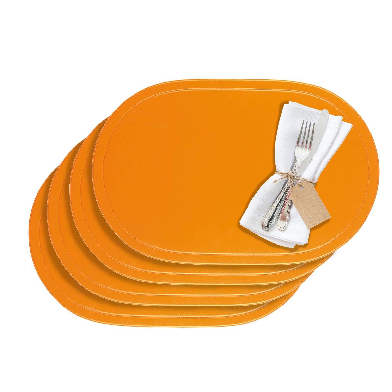 Westmark Tischsets/platzsets, 4 Stück, 45,5 X 29 Cm, Vinyl, Orange,