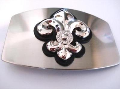 VTG Silver Fleur-de-Lis Belt Unbranded | Accessories | Vintage 9s Silver Chain Belt With  main image 2