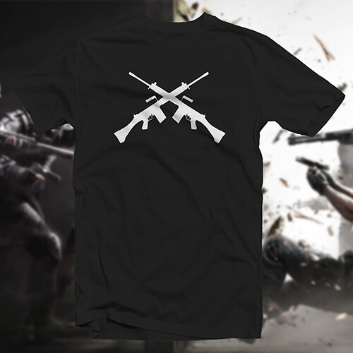 Crossed FN-FALs COTTON T-SHIRT Military Service Hero Patriot Airsoft - Picture 12 of 16