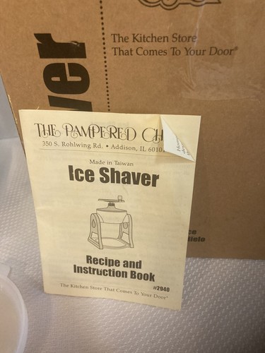 PAMPERED CHEF Ice Shaver Snow Cone Slushie Drinks Lids Only No Containers - Picture 3 of 5