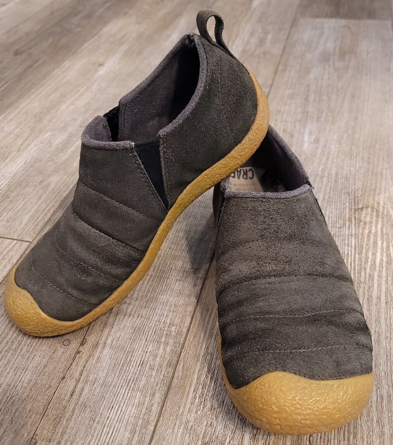 Mocassini casual Keen donna Howser slip on verde pelliccia sintetica US 8 outdoor