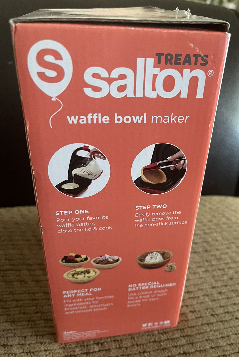 salton waffle bowl maker