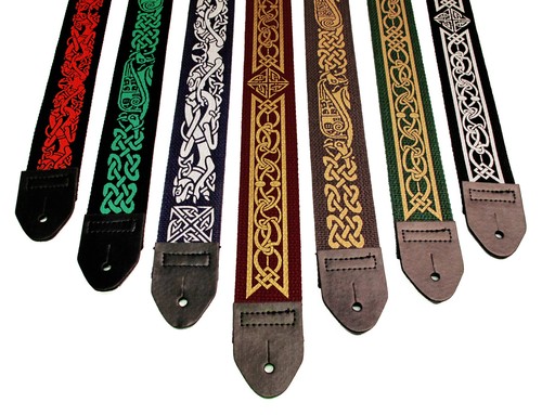 Celtic Guitar Straps 2" Cotton Strap in many Different Designs and Colors - Picture 2 of 68