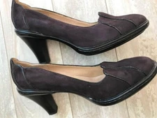 Sofft Suede Purple Heels
