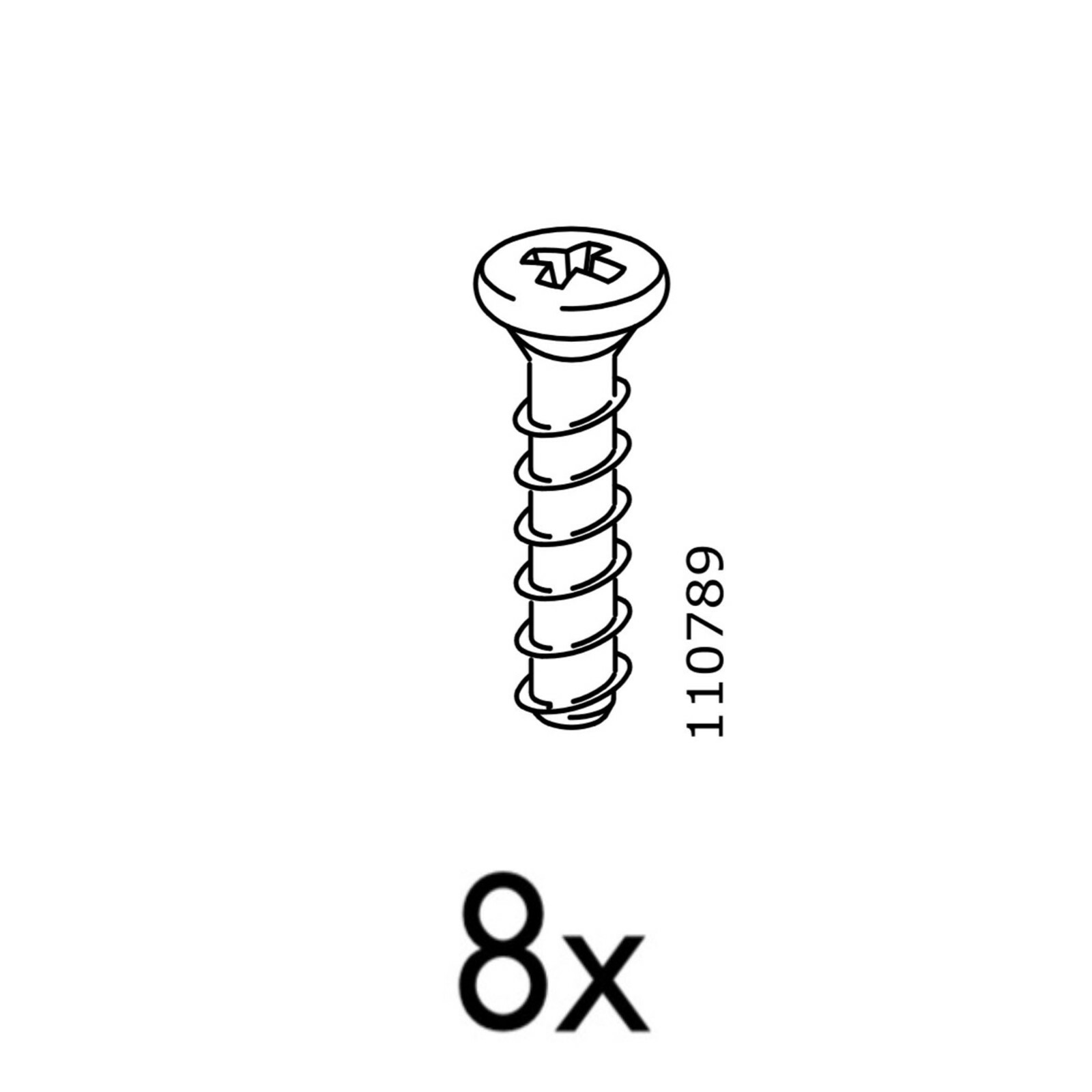 8 IKEA Screws Part 110789 eBay