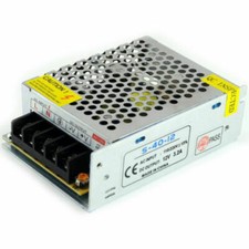 TRASFORMATORE ALIMENTATORE 12V 220V STABILIZZATO TRIMMER PER LED TELECAMERA SPIN