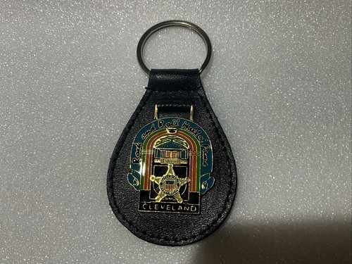 US Secret Service Leather Key Ring chain ROCK AND ROLL HALL OF FAME CLEVELAND