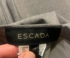 ESCADA 2 Pc Gray Blazer Jacket Skirt Wool Silk Blend Women’s Suit Sz 38 / 34 — photo 7