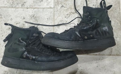 HTF Nike Air Force One SF AF1 Urban Swoosh Shoes 917753-008 Black Men's Size US9