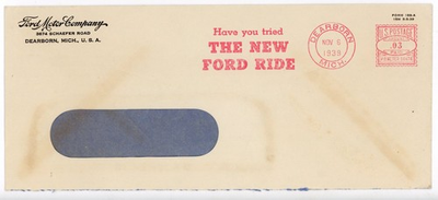 #ad 1939 Ford Motor Company Advertising Cover The New Ford Ride Dearborn MI Gas Oil $11.99