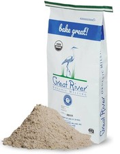 Great River Milling Organic Dark Rye Flour Whole Grain Rye Flour for Bread Unbro