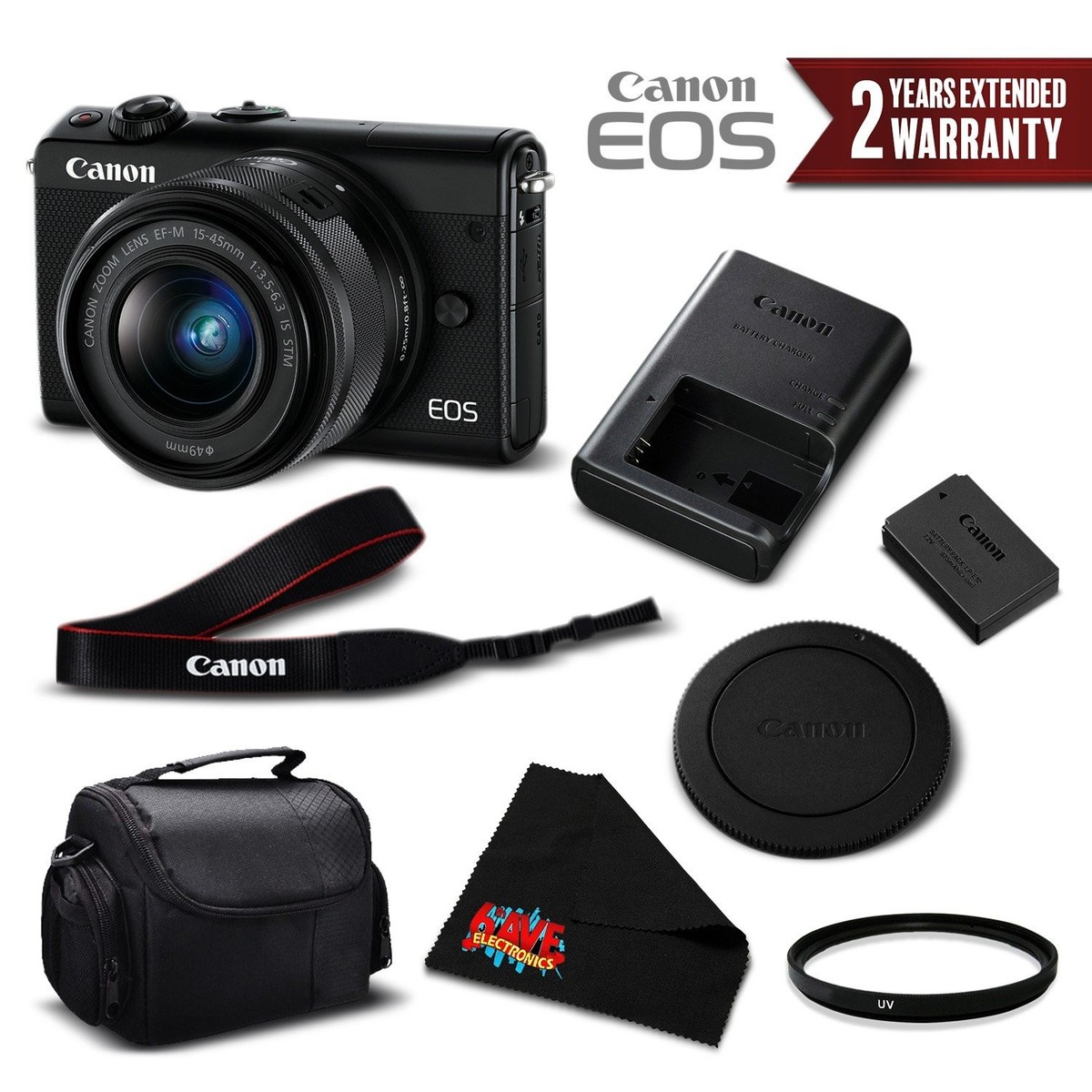 Canon EOS M100 24.2 MP Digital SLR Camera - Black (Body Only) for