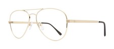 Classic Aviator Style Unisex Eyeglass Frames Brown Gold Silver New Sale Eyeglass