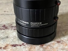 Fujinon Fujifilm CF25HA-1 1:1.4/25mm Very Fast C-Mount Wide Angle Zoom CCTV Lens