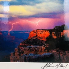 Fine Art Photography Grand Canyon AZ LIGHTENING STORM EL TOVAR POINT Alain Briot