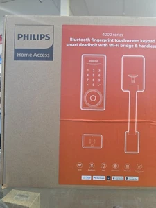 Philips Wi-Fi Smart Lock with Handle, Keyless Entry Keypad Door Lock with Handle