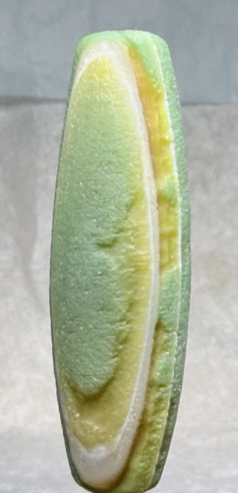 Talismán mongol Gobi desierto ágata 2 ojos cuentas Dzi, líneas de gusano de seda colorido🔥 Foto 3 de 4