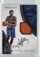 2016-17 Panini Immaculate Patch Auto /40 Justin Holiday #P-JH Patch Auto 00y3