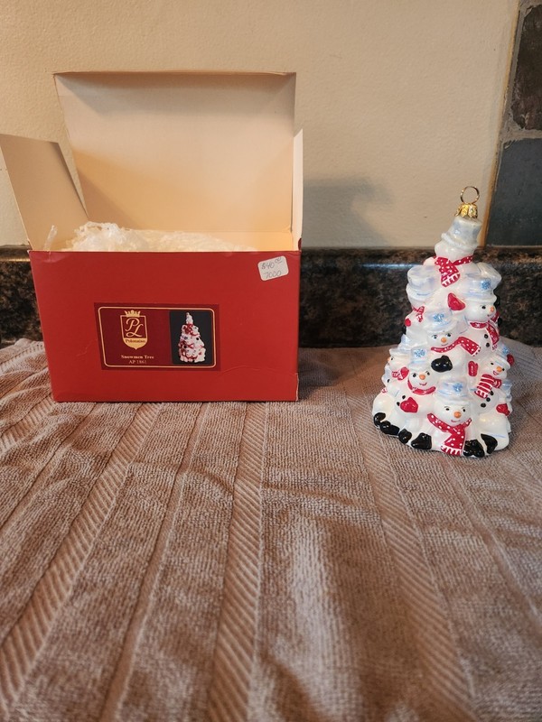 Polonaise Kurt Adler Snowmen Tree Christmas Ornament