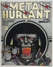 METAL HURLANT Magazine (Mar 1977) DRUILLET Cover MOEBIUS Heavy Metal Comix RARE