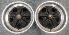 Porsche 911 OE Fuchs (2) Wheels – 16" x 7" (Hollander 67134B)