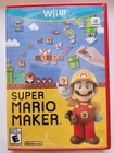 Super Mario Maker, Nintendo Wii U, 2015, Works Great!