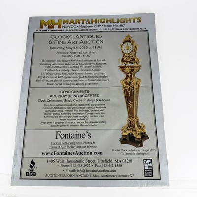 NAWCC Mart & Highlights Magazine May/June 2019 Issue 407 Clocks Watches Horology