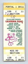 Grateful Dead Mail Order Taper Ticket Stub March 9 1992 Landover Maryland