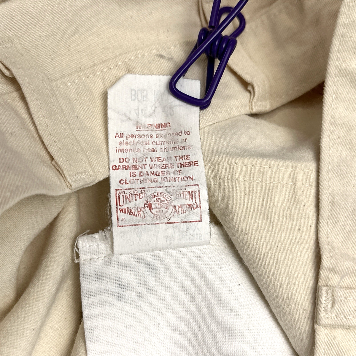 Vintage Carhartt Pants Men 44x32 Drill Painter Carpenter B05 NAT
