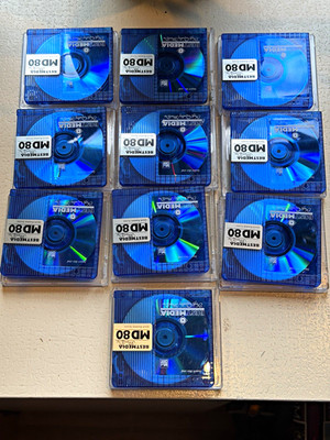 Best Media MD80 MiniDisc 80 min beschreibbar, 10 Stück in Hülle