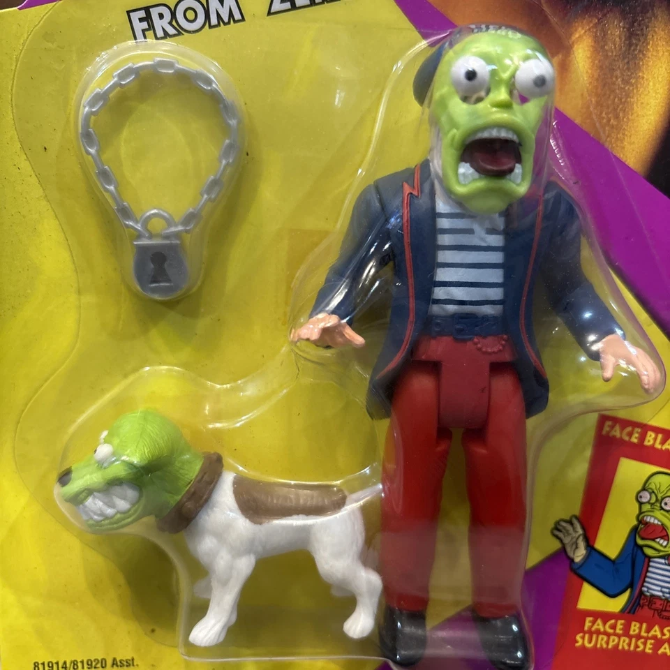 The Mask~ From Hero to Zero - Killin Time Mask Figura De Colección 1995 NUEVA EN CAJA Foto 3 de 4