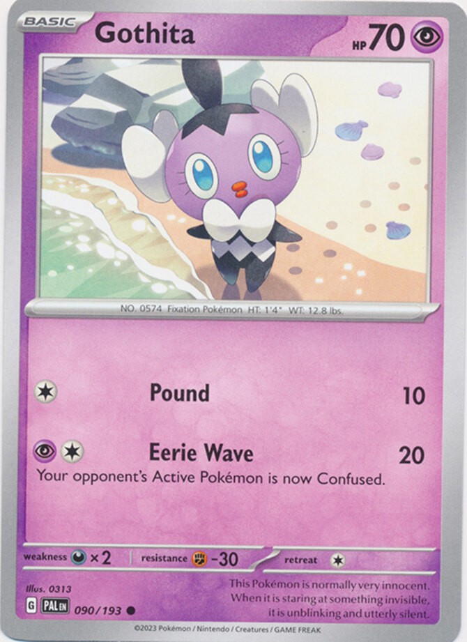 Gothita - 090/193 - Common (Near Mint) Paldea Evolved - Psychic Pokémon