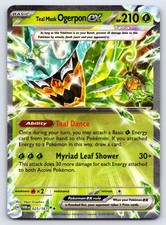 teal mask ogerpon pokemon card - ex - SVP 166 - Black Star Promo 221/167 / Hyper Rare Card Type / HP / Stage Teal Mask Ogerpon ex |
