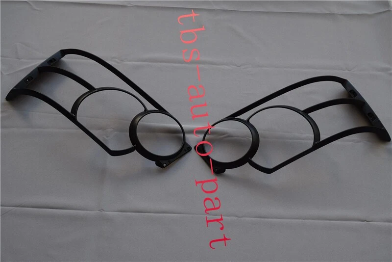 Cubierta protectora de faros negra mate apta para Land Rover Range Rover Sport 06-09 Foto 3 de 4