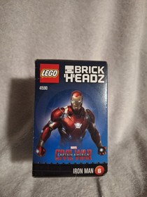 LEGO BRICKHEADZ: Iron Man (41590) Sealed New - minor box damage
