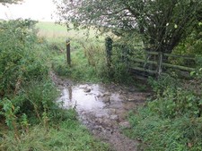 Photo A3 Bridleway  crossing  Sawdon  Beck Rushton/SE9583 On the way fr c2014