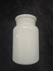 Vintage Belgium Milk Glass Apothecary Jar No Lid 5" Vase