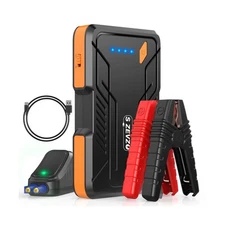 S ZEVZO Jump Starter 1000A Peak Portable Jump Starter for Car (Up t... Fast Ship