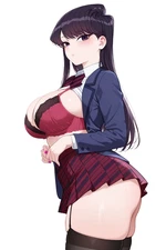 Komi Can't Communicate Weatherproof Anime Waifu Sticker 6" Car Decal