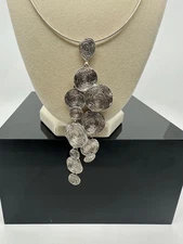 Vintage Hagit Gorali Modernist Articulated Circle Necklace (Israeli Designer)