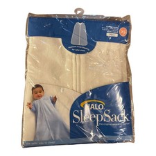HALO SleepSack Micro-Fleece Wearable Blanket Cream 0-3M TOG 1.0 Baby Sleep Sack