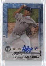 2019 Topps Tribute Tribute Auto Blue 91/150 Jonathan Loaisiga #TA-JL Auto m4h