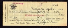 6H329 - 1933   SCIOTO MFG COMPANY - CHILLICOTHE, OHIO  - C/W 2 CENT TAX STAMP