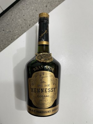 Hennessy Bras D'or Cognac 0.7l 1960er Jahre selten frühe Seriennummer 54150