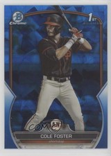 2023 Bowman Chrome Draft Sapphire Edition Cole Foster #BDC-128 uk2