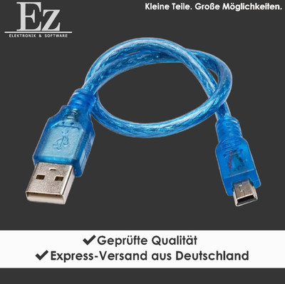 0.3m Mini-USB Kabel für Datenübertragung Arduino-kompatibel
