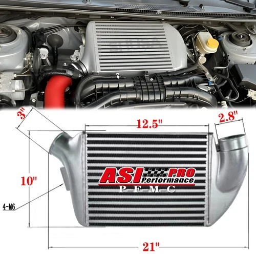 Top Mount Intercooler fit 15-19 Subaru WRX/ 14-18 Forester CVT/10-12 Legacy 6MT