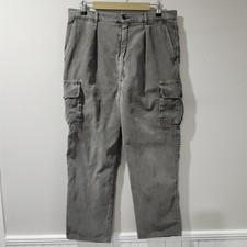 Vintage Yves Saint Laurent YSL Corduroy Cargo Pants Baggy Skate Punk Hype 36x29