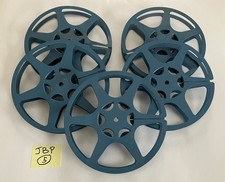 5 - GOLDBERG BROS REFLEX 16mm 400' METAL FILM REELS BLUE NICE JBP